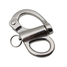 Stainless Steel 35-96mm Swivel Eye Snap Shackle Quick Rlease Snap Shackle Hook 52mm