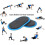 (Blue) Exercise Sliders Discs Dual Sided Oval Shape Floors Sport Core Sliders 5
