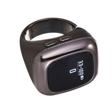 Convenient 18mm OLED Vibrating Counting Gadget for Athletes & Elderly Users Gift Gray