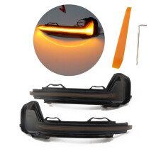 LED Dynamic Side Marker Turn Signal Sequential Blinker Lamp For VW-Tiguan Yellow water