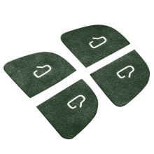 Elegant Door Switchs Decal Protective Film Decoration Car for 3 Owner dark green