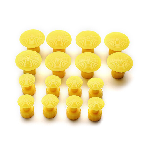 16Pcs Glue Tabs Tool Glue Puller Tabs for Car Dent PaintlessRepair Dent Removal
