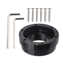 Metal Steering Wheel Adapter Plate Car Wheel Hub Adapter Racing Wheel Accessory Black