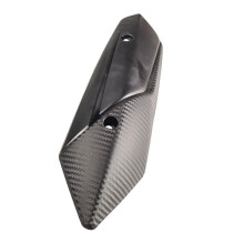 Motorcycle Carbon Fibers Exhaust Heat Shield Protectors Guards Cover Replacement Black