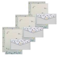 Stationary Letter Paper and Envelopes Set Vintage Flower Stationery Paper Set natural blue