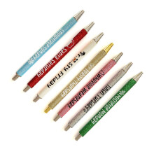 Glitter Retractable Ballpoint Pen Funny Halloween Ballpoint Pen for Kid Christmas model