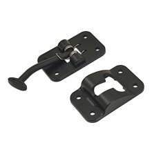 Cabin Door Safety Hook Nylon Door Retainer Catches Door Stop Hook for Black Right button