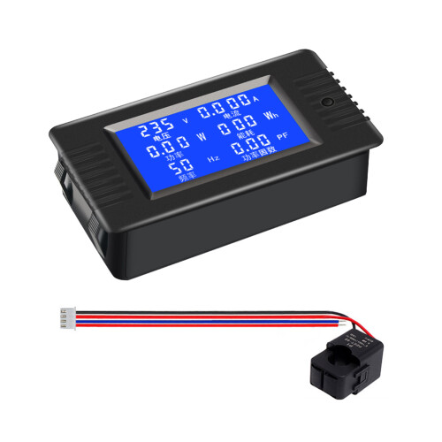 80-260V LCD Multimeter Current Voltage Power Energy Meter Voltmeter 100A with switching