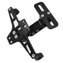 Motorcycle License Plate Mount Holder Bracket Number Plate Frame Aluminum Black