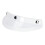 Anti-UV 3 Snap-Button Visor Shield Lens Visor Flip Up Wind Shield for Open Face White 1