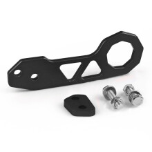 Universal Aluminum Alloy Racing Car Trailer Rear Bumper Towing Tools JDM-Hook Black