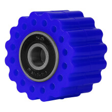 Drive Chain Pulley Roller Slider Tensioner Wheel Guide For EXC XC CR CRF KX KLX Blue M8