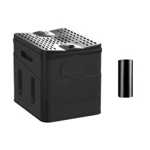 Folding Toilet Reusable Trash Can for Car Boat Camping Hiking Black toilet trash bag