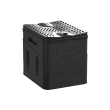 Strong Bearing Capacity Folding Toilet Multifunction Outdoor Toilet with Lid Black toilet