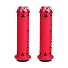 Handlebar Grips Aluminum 7/8" Motorbike Non-Slip Rubber Hand Grip Universal Red