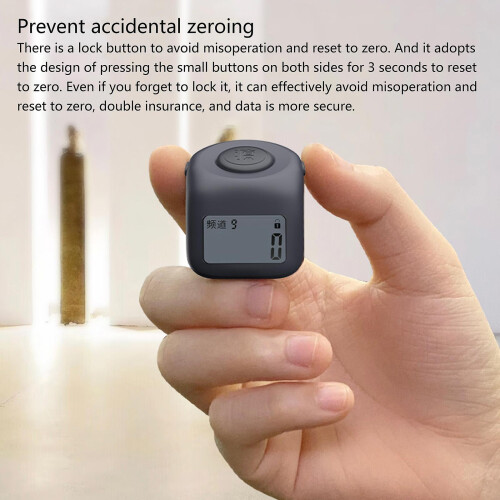 (Green) Prayer Counter Clicker Durable Hand Tally Counter with Lock Backlit Function 1