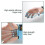 (40lbs) Finger Extensor Trainer Hand Yoga Resistance Band Strength Trainer 2
