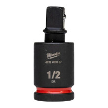 Adattatore a impatto con giunto universale - Milwaukee - 1/2'' - Acciaio SHOCKWAVE - Rotazione 15 - Alta durabilità