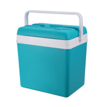 Glacière - PROGARDEN - KO-Y19197670 - 24 L - Bleu lagon (turquoise) et blanc - Isolation durable, poignée portable