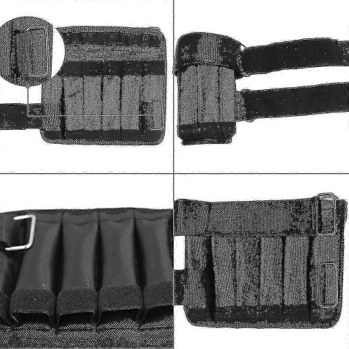 (10kg) 2 Packs 5/10kg Adjustable Oxford Wrist Ankle Weights Exercise 1