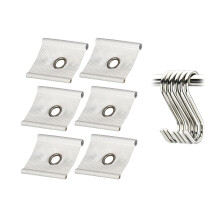 Piping Eyelets for Piping Rail, Car Awning Hooks, Pipe Strips Hooks Awning Pipin White