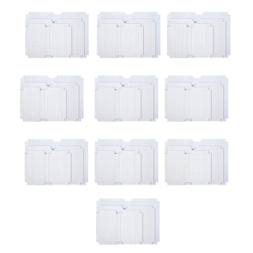 30 Sheets Self-Adhesive Clear Bookcover Diamond Pattern Book Case A 4 16K 25K