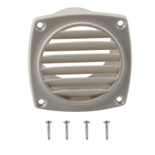 Marine Ducting Ventilation Air Vent Boat Vent with Mounting Screw Replacement White