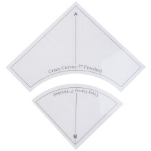 Transparent Patchwork Sewing Cutting Craft Ruler Templates Acrylic for DIY 7 inch suit B