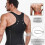 (XL) Gilet gainant de compression avec fermeture éclair pour homme 5