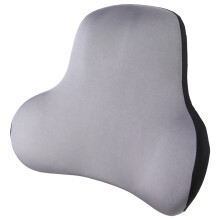 Car Memory Foam Neck Pillow Protections Lumbar Backrest Cushion gray lumbar support