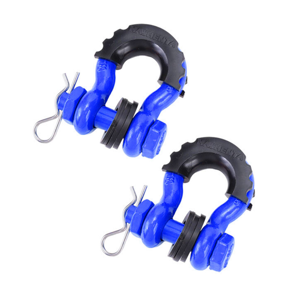 Rugged D-Ring Anchor Shackle 28660Lbs Break Strength Towing Gear Bow Shackle Blue 7754005170239