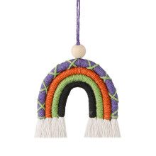 Handmade Rainbow Shaped Car Pendant Hanging Ornament Auto Decoration Styling Purple