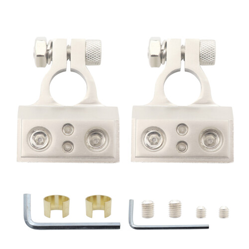 Secure Wire Connection Battery Clip with Screwdriver Simple Installation for Car