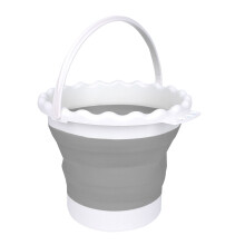 Painting Brush Washer Painting Brush Washing Buckets Easy Carry Portable Gray round