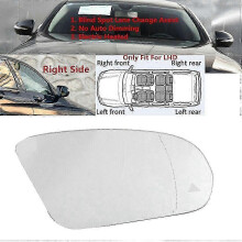 Right Heated Rearview Mirror with Blind Spot for Mercedes-Benz C/E/S/GLC Class W205 W222 W213 X253