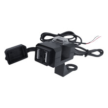Double USB Motorbike Chargers Waterproof Power Supply Socket for Travel Charging