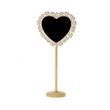 20x Small Chalkboard Writeable Blackboards Hanging Chalkboard Heart Love round pole with