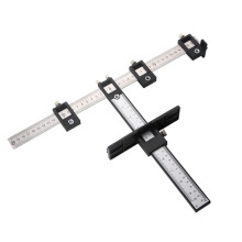Woodworking Hand Punching Hole Locator for Wardrobe Furniture Handle Opening Black