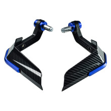 1 Pair Motorcycle Handguard Handlebar Handle with Mounting Bolt Blue
