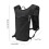 (Black Color) Lightweight Hydration Pack 3D Mesh Adj Chest Strap Whistle Waterproof Hiking Camping Black 3