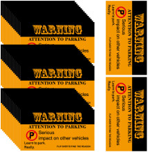 50pcs Parking Misconduct Cards Visible Marking Paper Cards for Vehicle Owners 104D