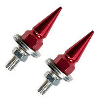 Decorative License Plate Screw Fastener For Motorcycle Car Registration Mounting Red
