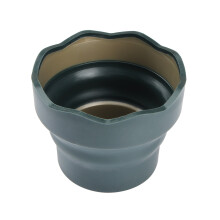Mini Painting Brush Washing Bucket Multipurpose Foldable Brush Washing Bucket Dark green