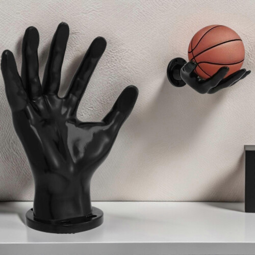 (White) Simulerad handskulptur PVC-basketbollsdisplay olika scenarier hudfärg 1