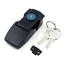 Hasp Safety Lock Zinc Alloy Cabin Lock for Latch Hasp for Marine Boats Yacht Black Large