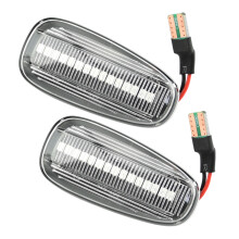 G Coupe T98C 2000-2004 Turn Signal Lamp Side Marker Light Blinker 2Pcs Transparent