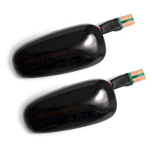 Turn Signal Lamp Smoked Dynamic Flowing LED Side Marker for Zafira A F75 blackened shell