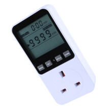 Socket Wattmeter Power Meter Energy Meter Electric Consumption Meter Monitors UK plug