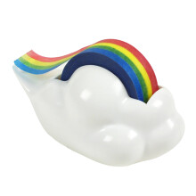 Cute Rainbow Tape Cloud Dispenser Roll Holder Reusable Decorative for Students