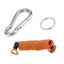 Adjustable Length Trailer Safety Cable Corrosion Resistant Cable for Lasting Orange color